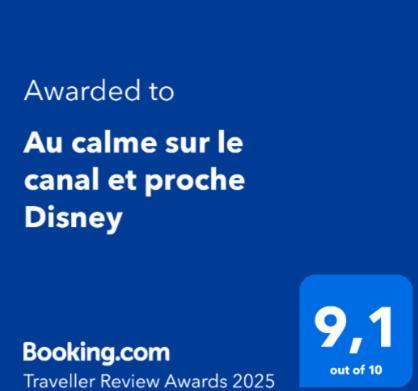Au Calme Sur Le Canal Et Proche Disney Vaires-sur-Marne Exterior photo